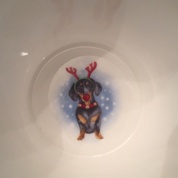 Large bone China Dachshund holiday mug. - Picture 5 of 6